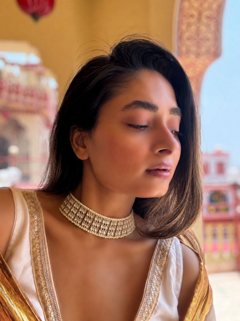 Kundan choker nacklace