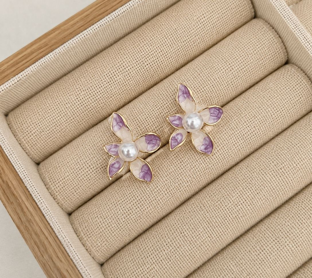 Korean Flower Earring