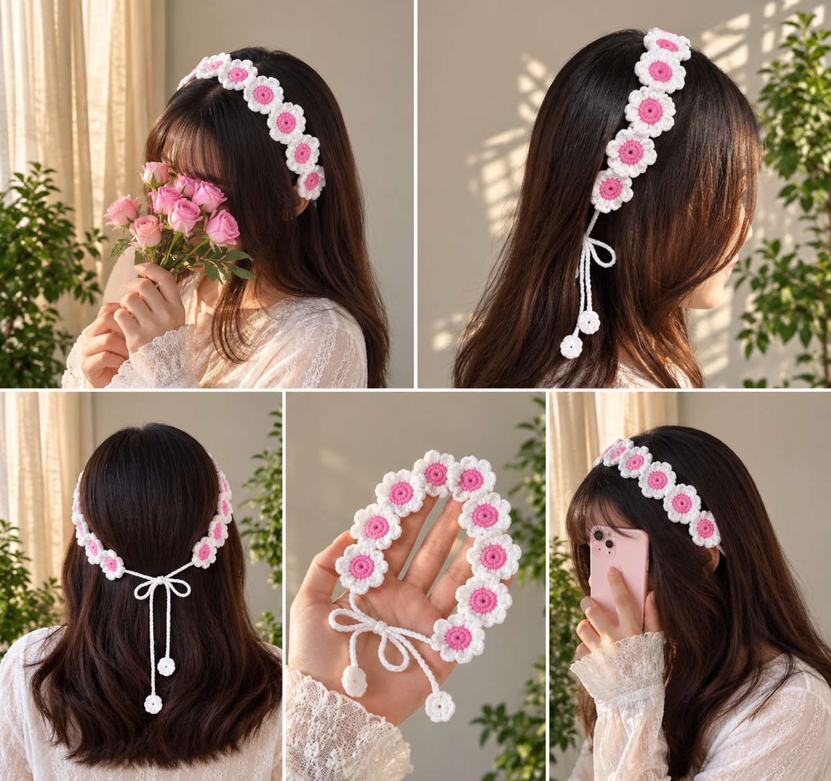 Handmade crochet hairband