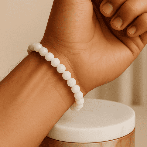 Moon stone elastic bracelet