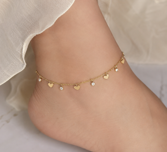 Anti Tarnish One Side Wear Anklet