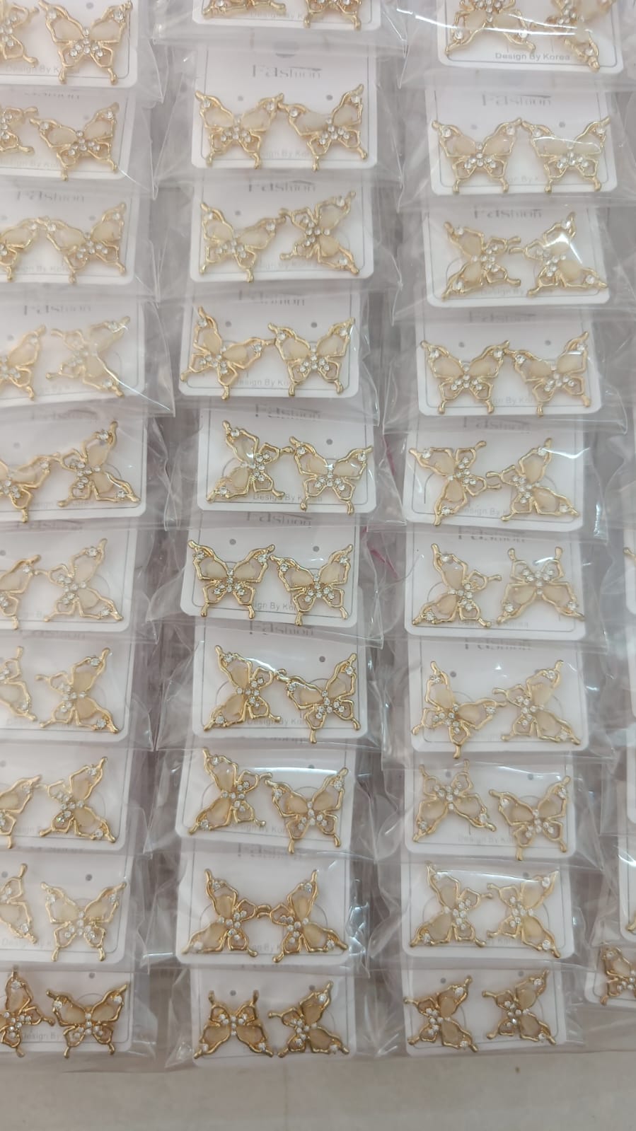 Korean Design White Butterfly Earring