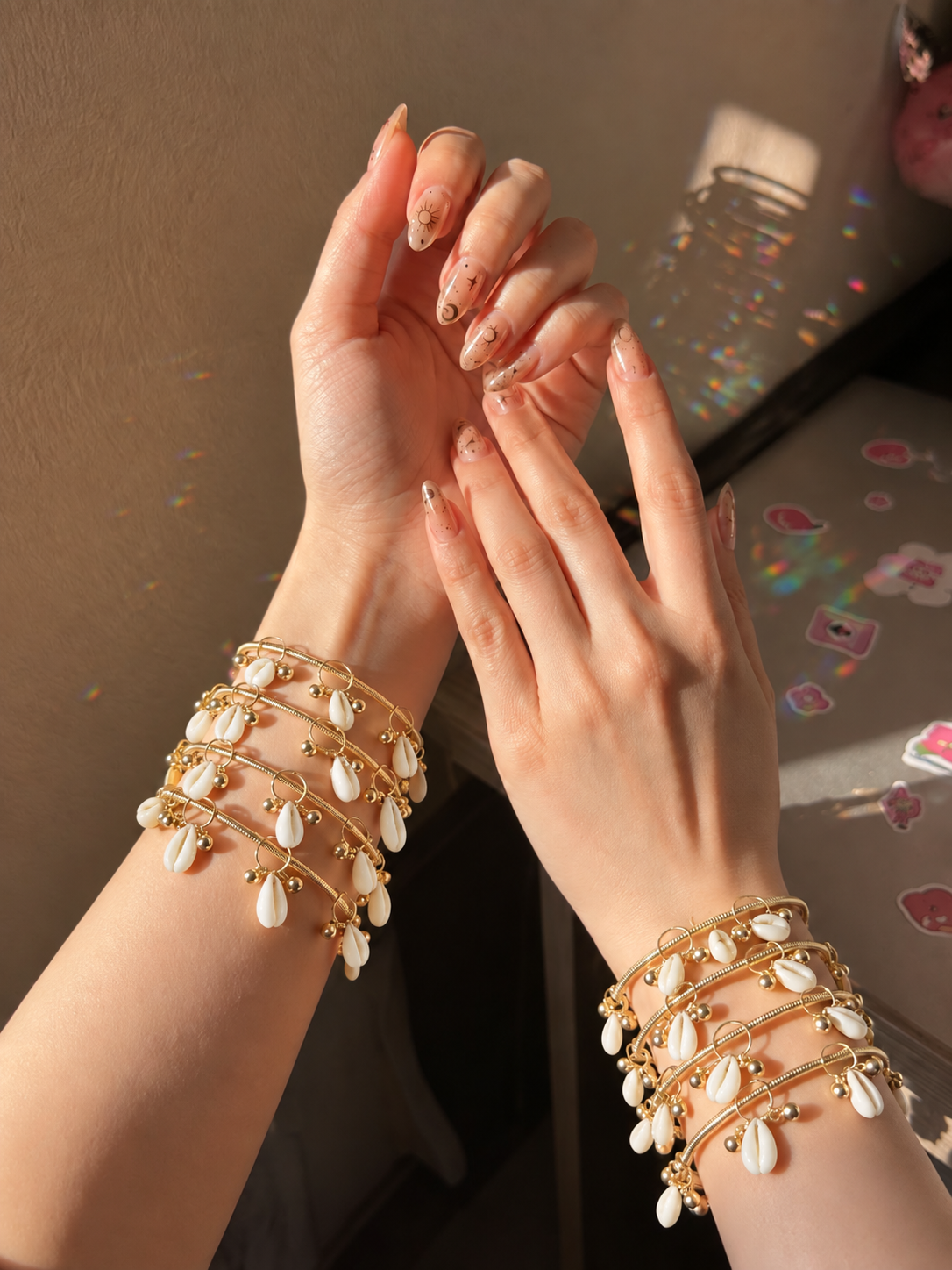 Kashmiri Cowrie Shell Bangles