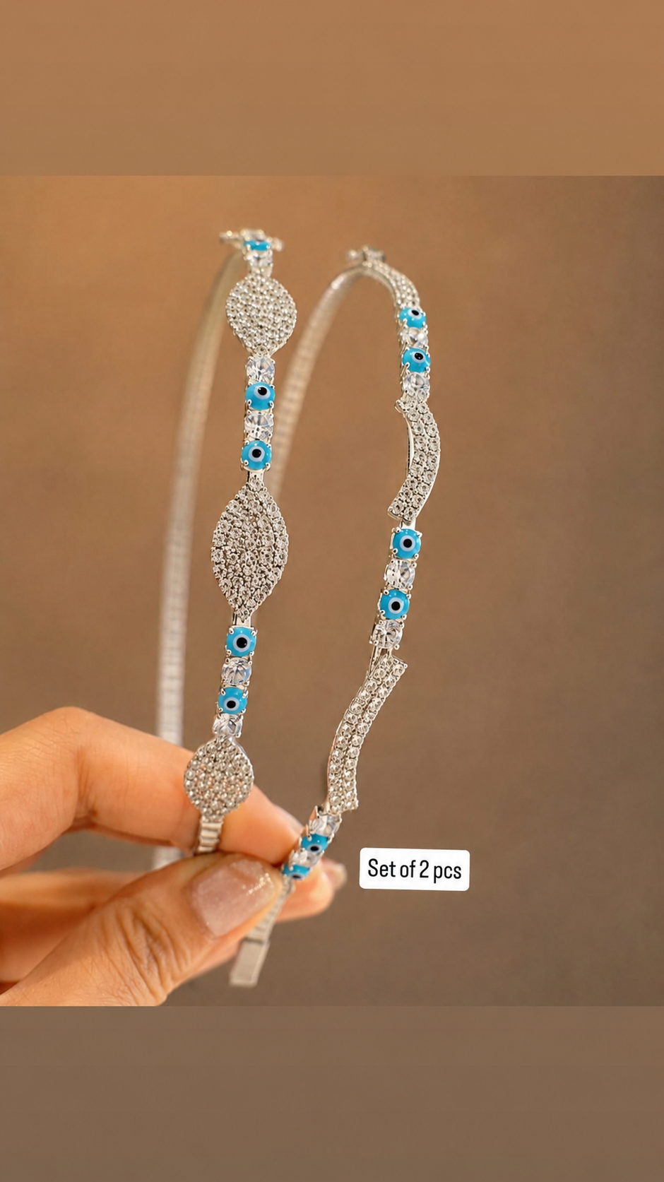 Diamond hairband set of 2 pcs