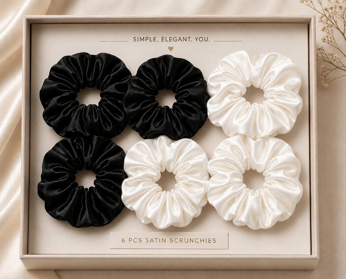 Hair Scrunchies Set of 6
