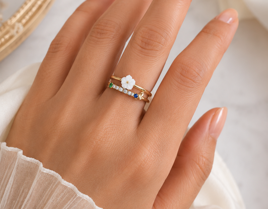 Anti-Tarnish free size ring for women