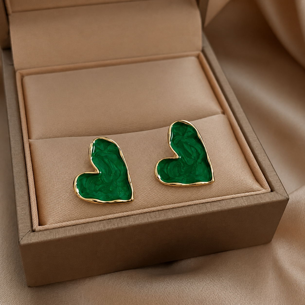 Korean Design Trendy Colorfull Heart Shape earring