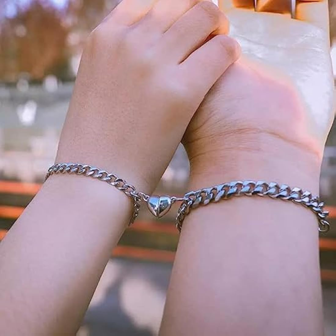 Set 2 pcs friendship belt and couple magnetic bracelet