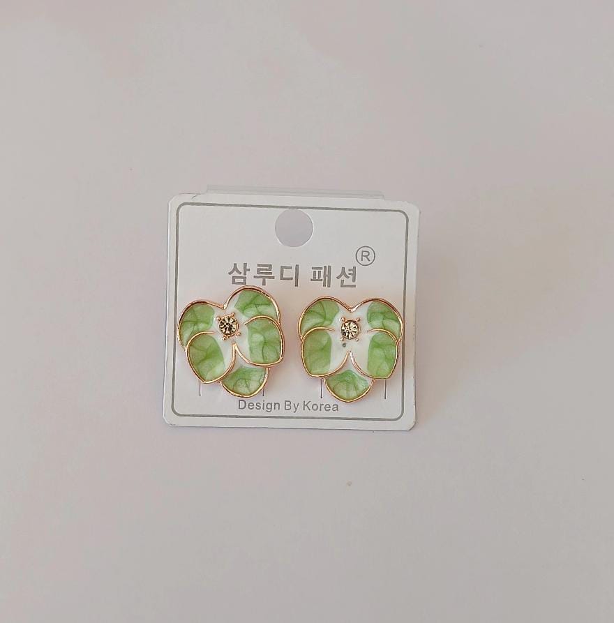 Korean Leaf Design Earring
