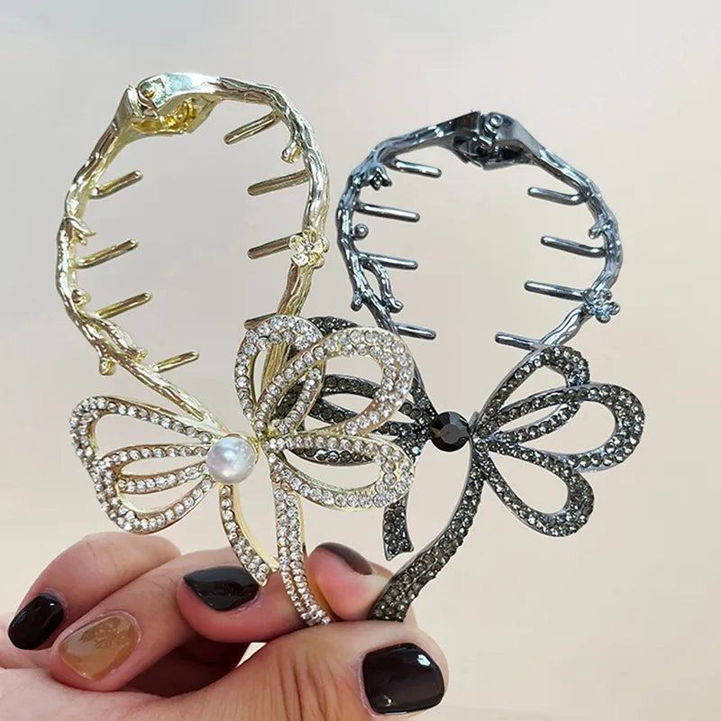 Crystal Butterfly Vine Hair Clutcher