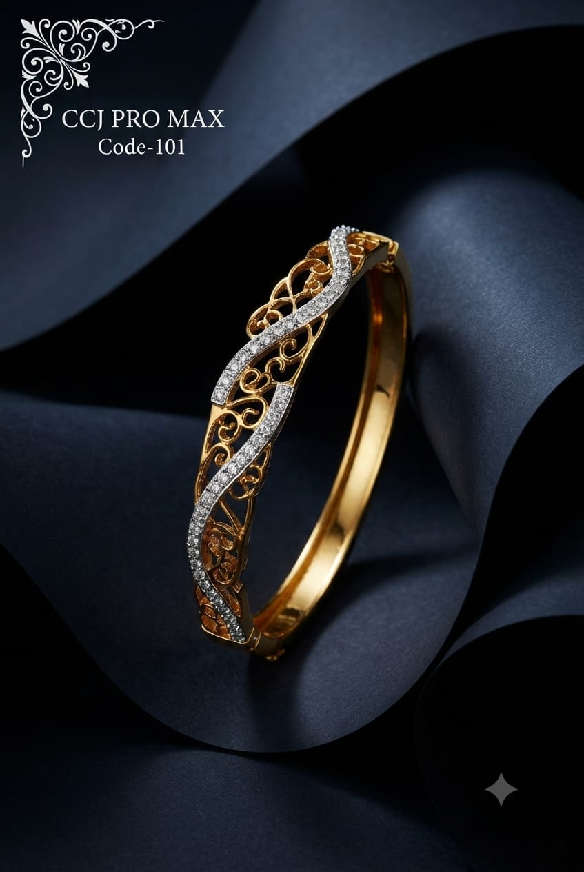 openwork filigree design anti tarnished regular size bracelet