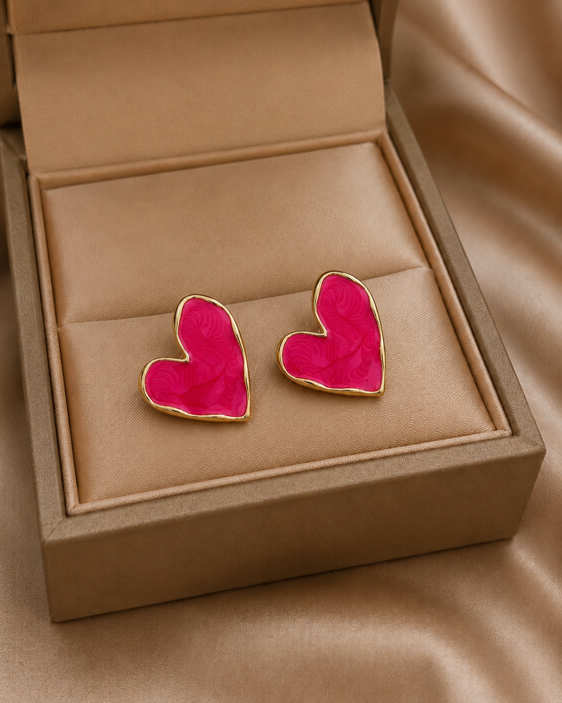 Korean Design Trendy Colorfull Heart Shape earring
