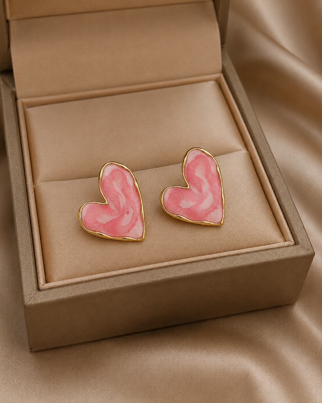 Korean Design Trendy Colorfull Heart Shape earring