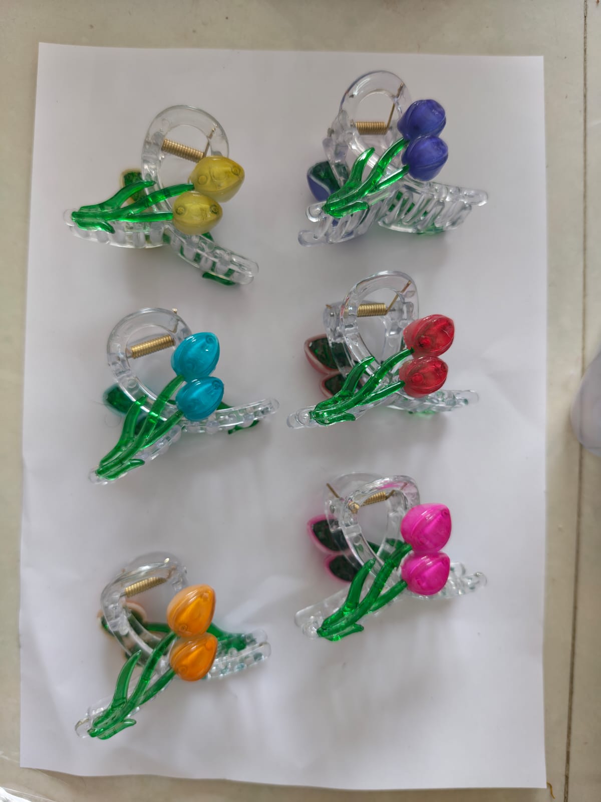 Tulip floral claws set of 6 pcs