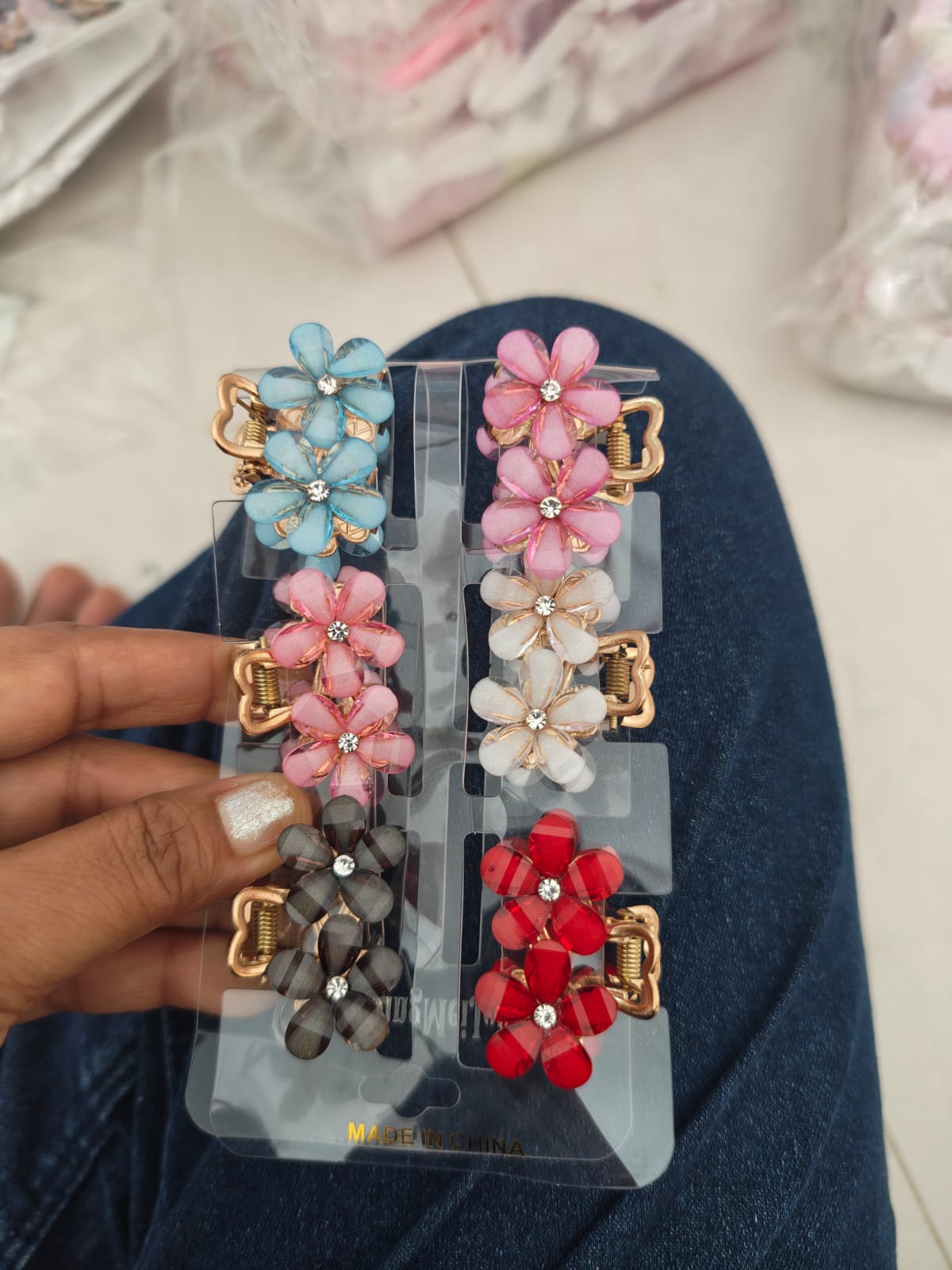 Set of 6 pcs hair metal claw