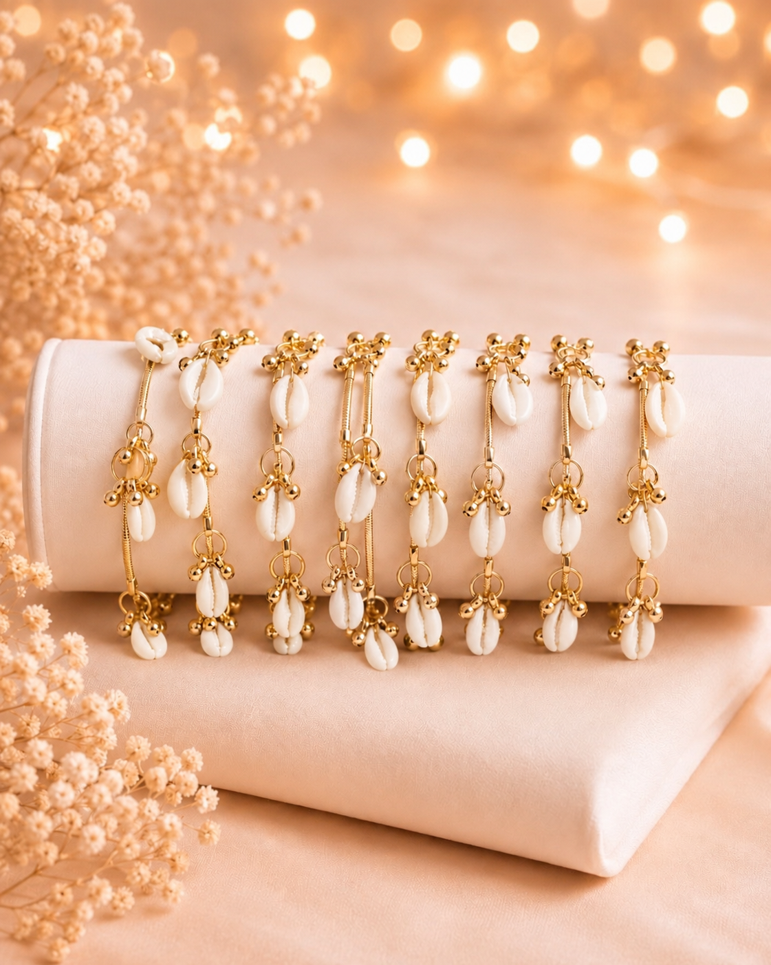 Kashmiri Cowrie Shell Bangles