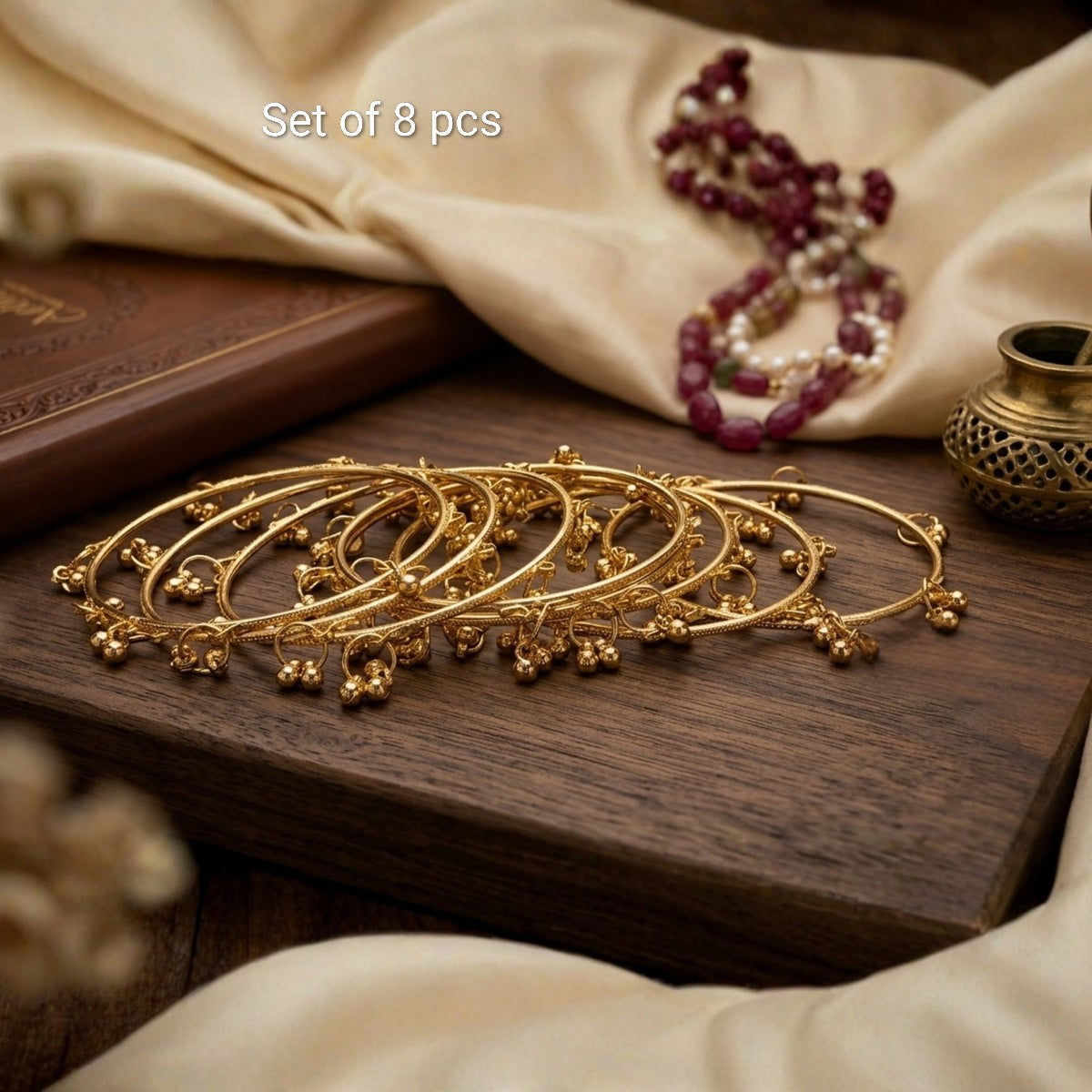 Kashmiri bangles set of 8