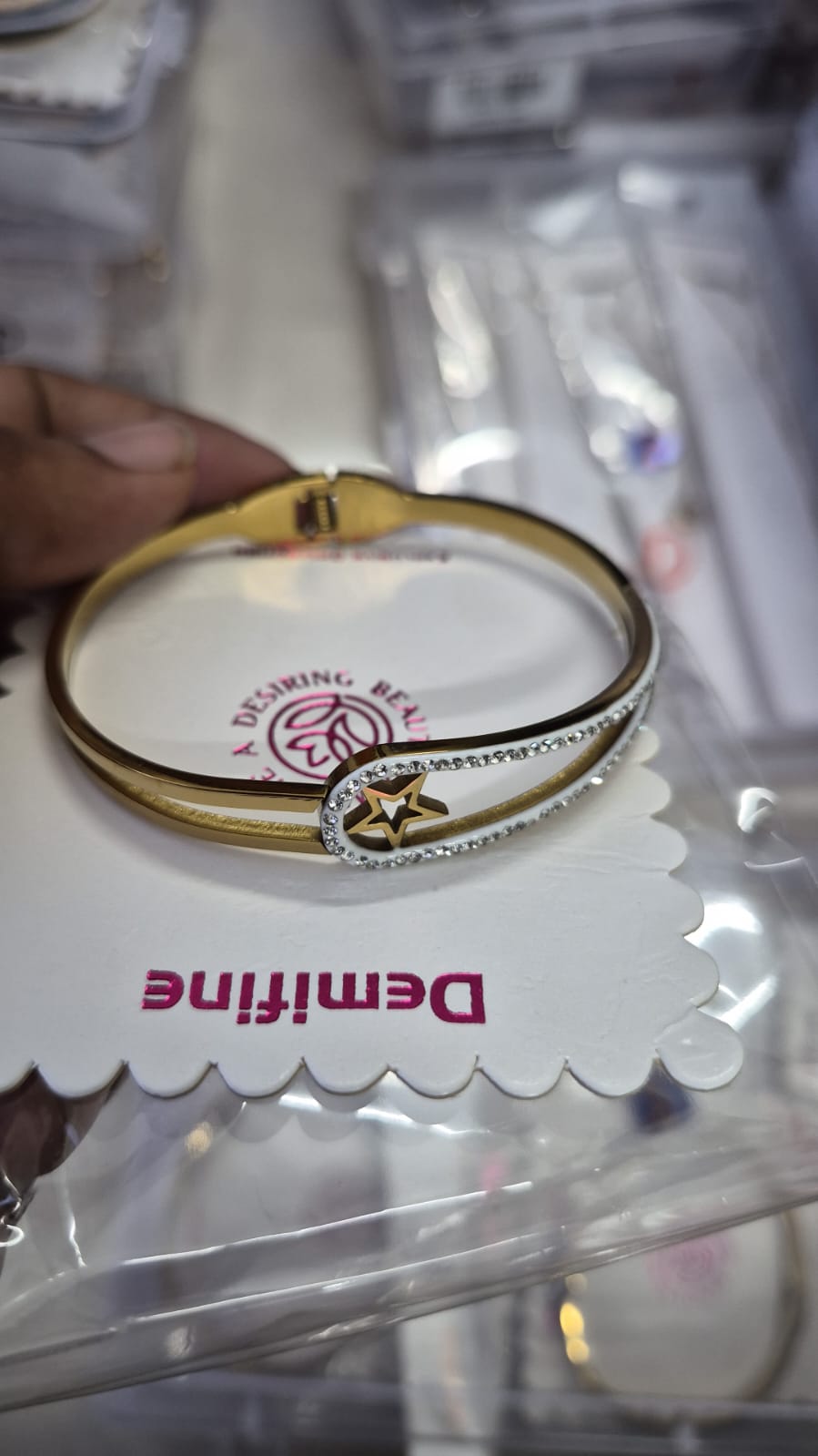 Cubic Zirconia Gold-plated Bracelet anti tarnished