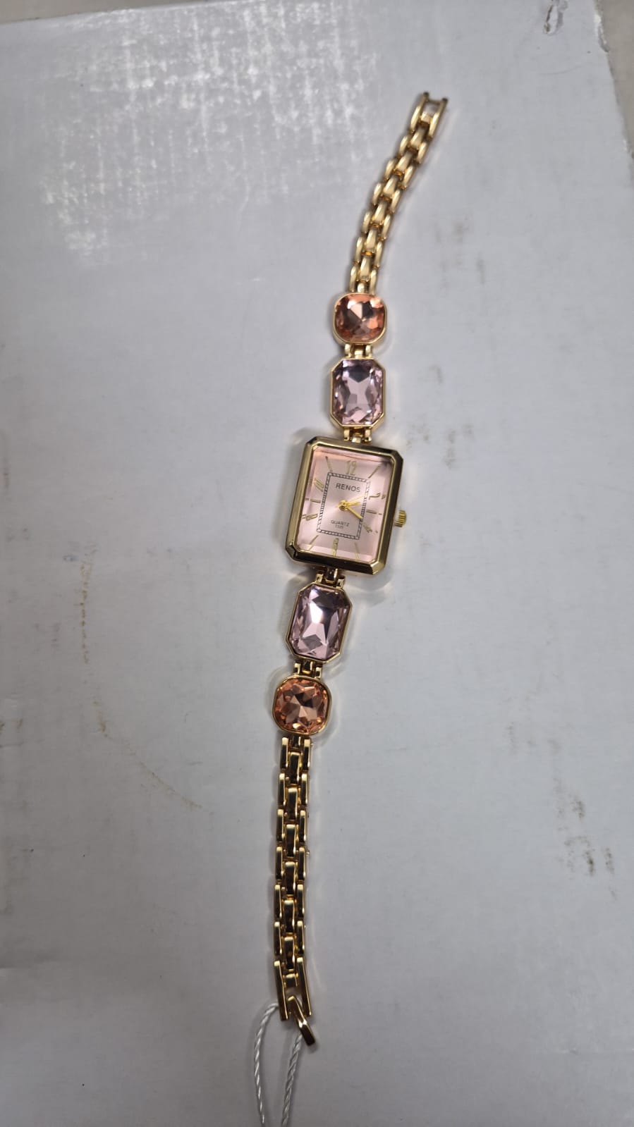 Anti tarnished pink watch