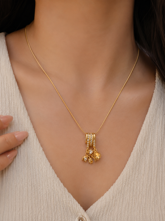 Anti tarnish charm neckless