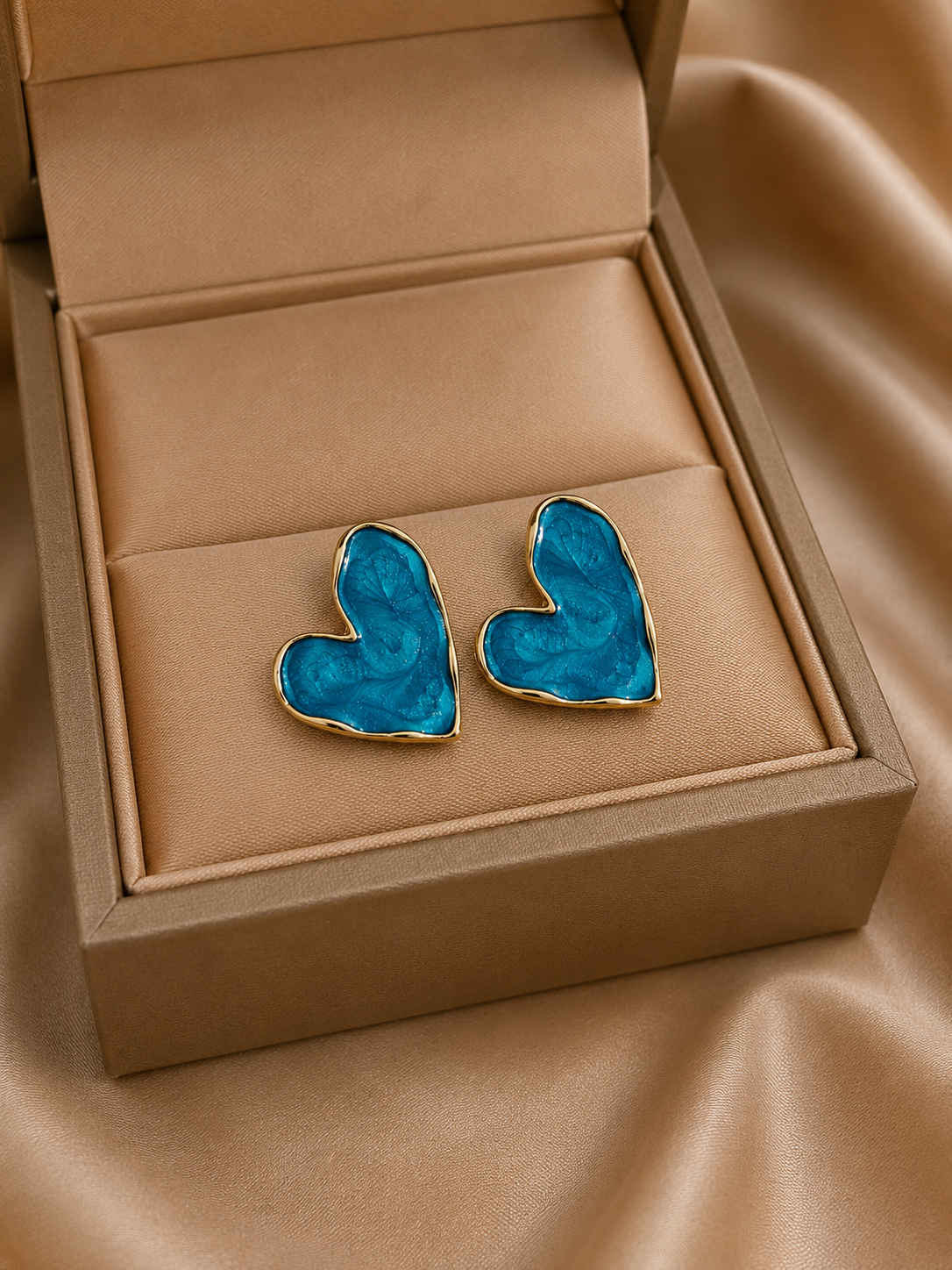 Korean Design Trendy Colorfull Heart Shape earring