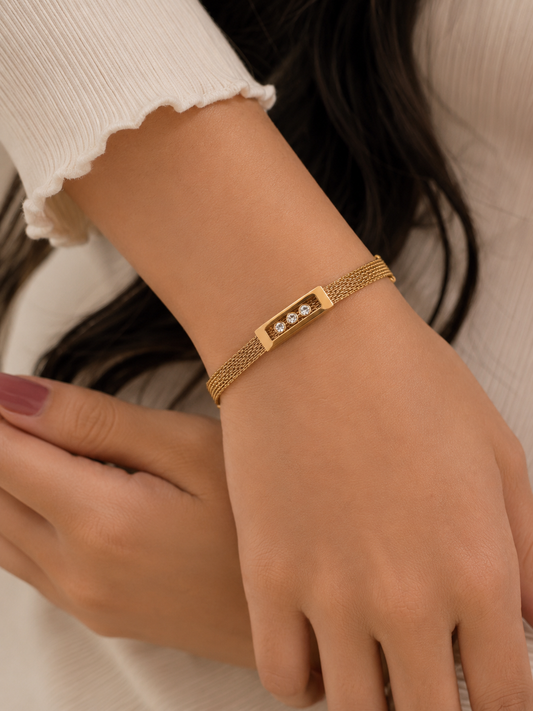 Anti tarnish chain bracelet