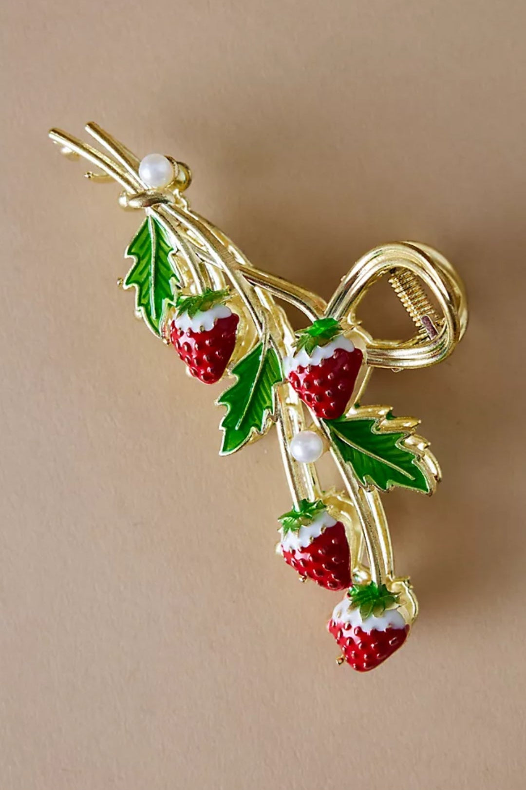 Strawberry design Metal Hair Clutcher