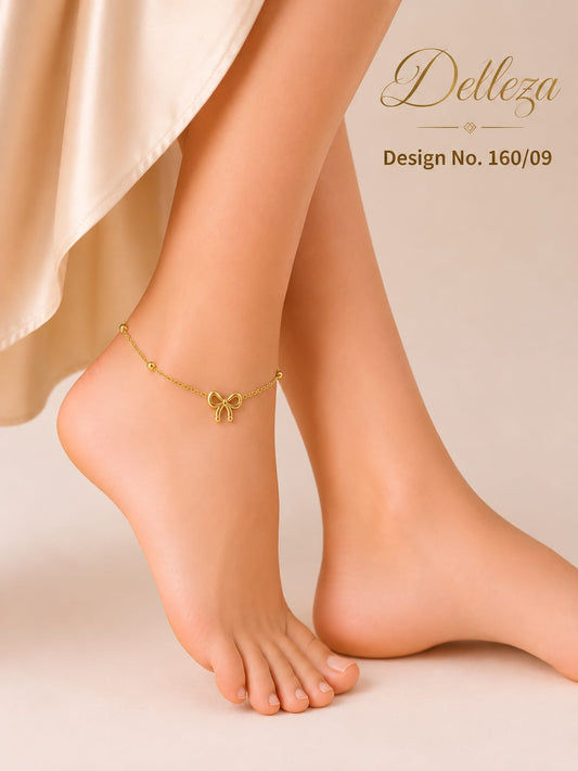 Anti tarnished minimalist bow charm 1 pcs