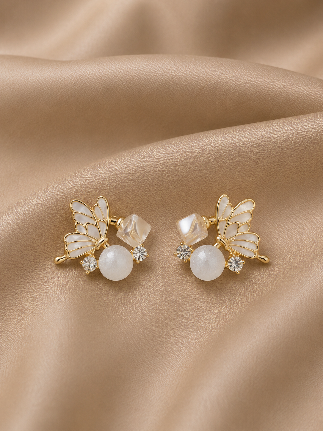 Korean Design Cute Butterfly Colourful Drop Earring