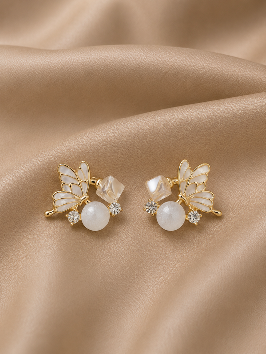 Korean Design Cute Butterfly Colourful Drop Earring