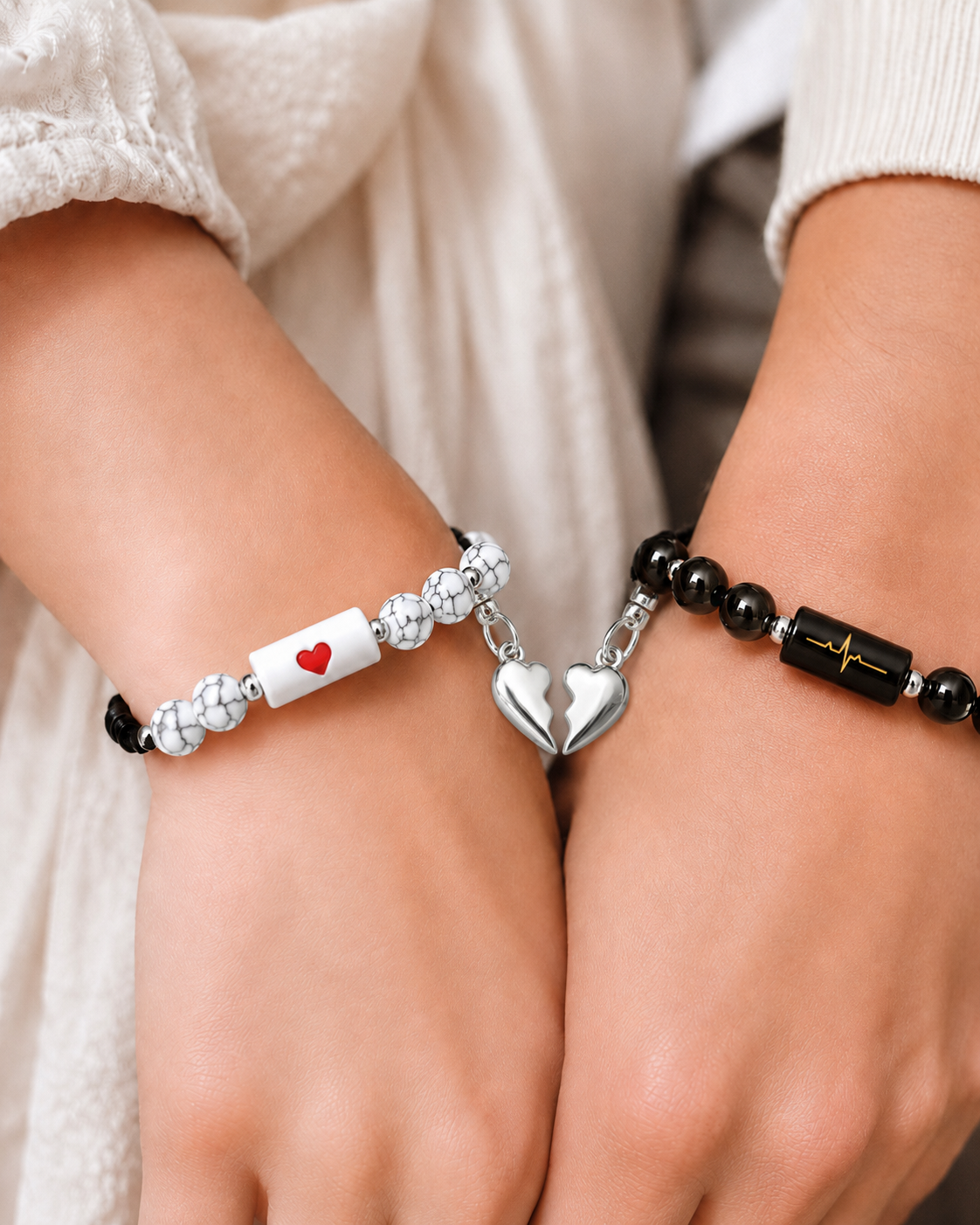 Magnetic friendship belt and couple bracelet