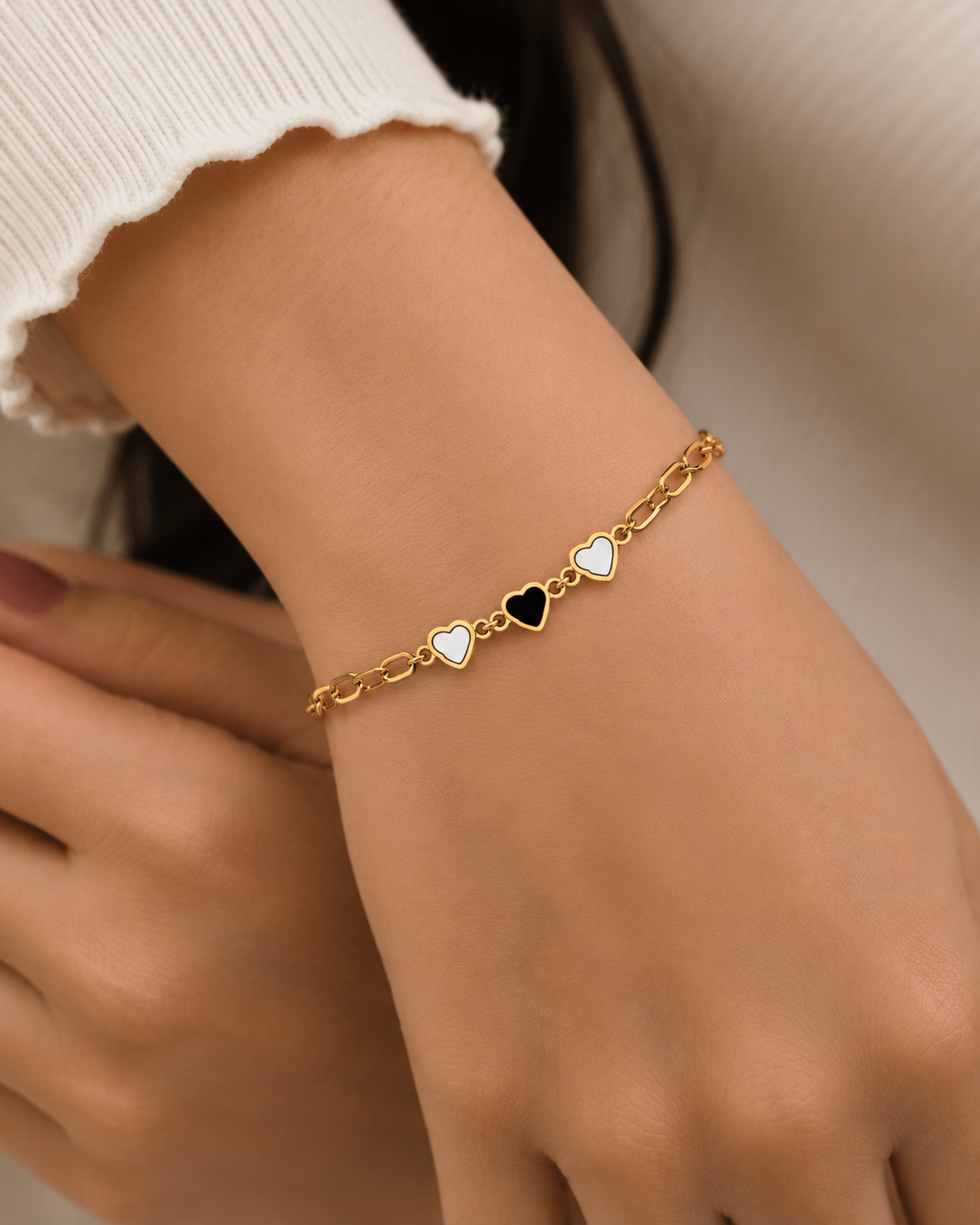 Electroplating chain bracelet