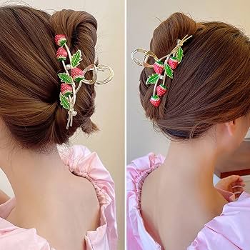 Strawberry design Metal Hair Clutcher