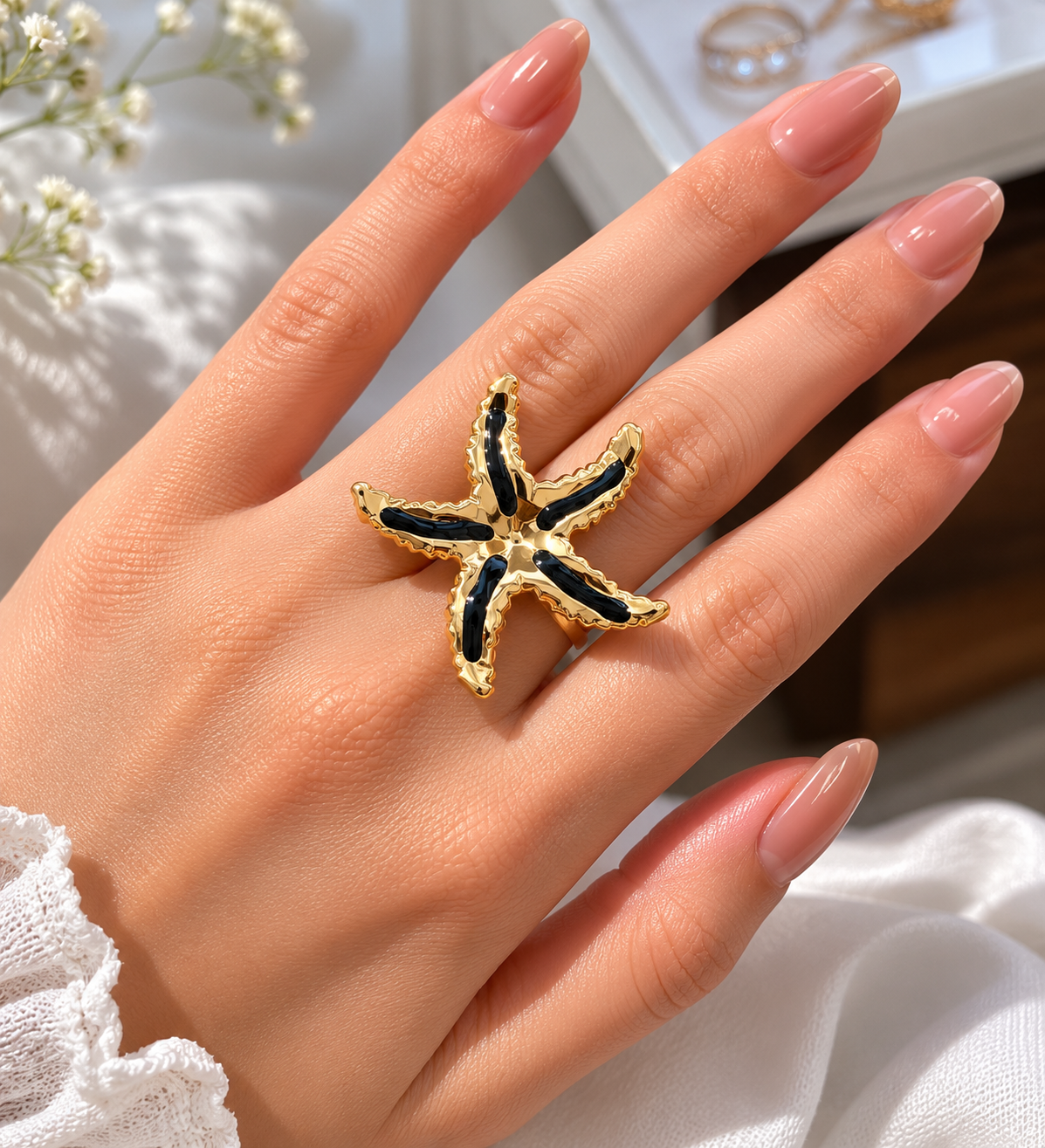 Korean adjustable Star Ring