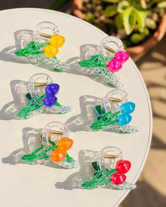 Set of 6 pcs Tulip Hair claw