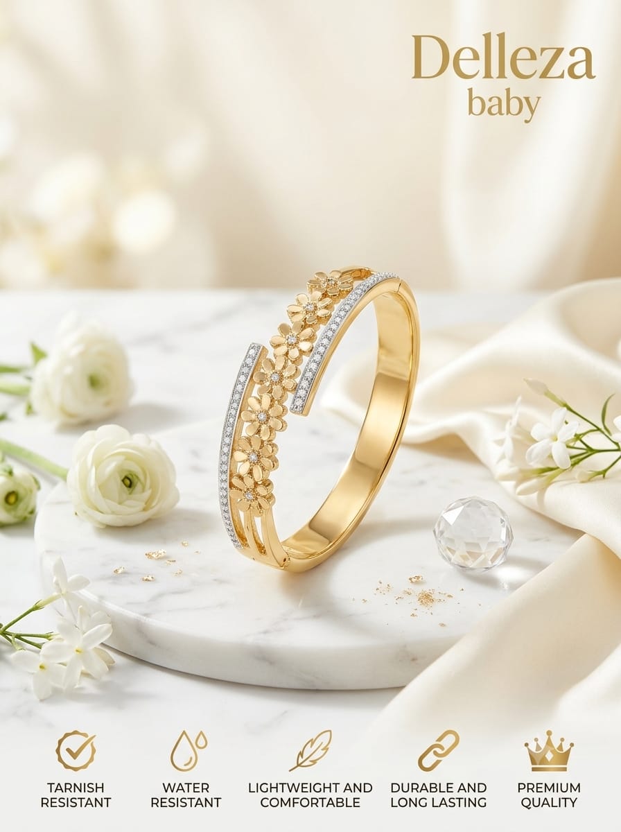 Daisy Cascade Anti-Tarnish Baby Size Bracelet