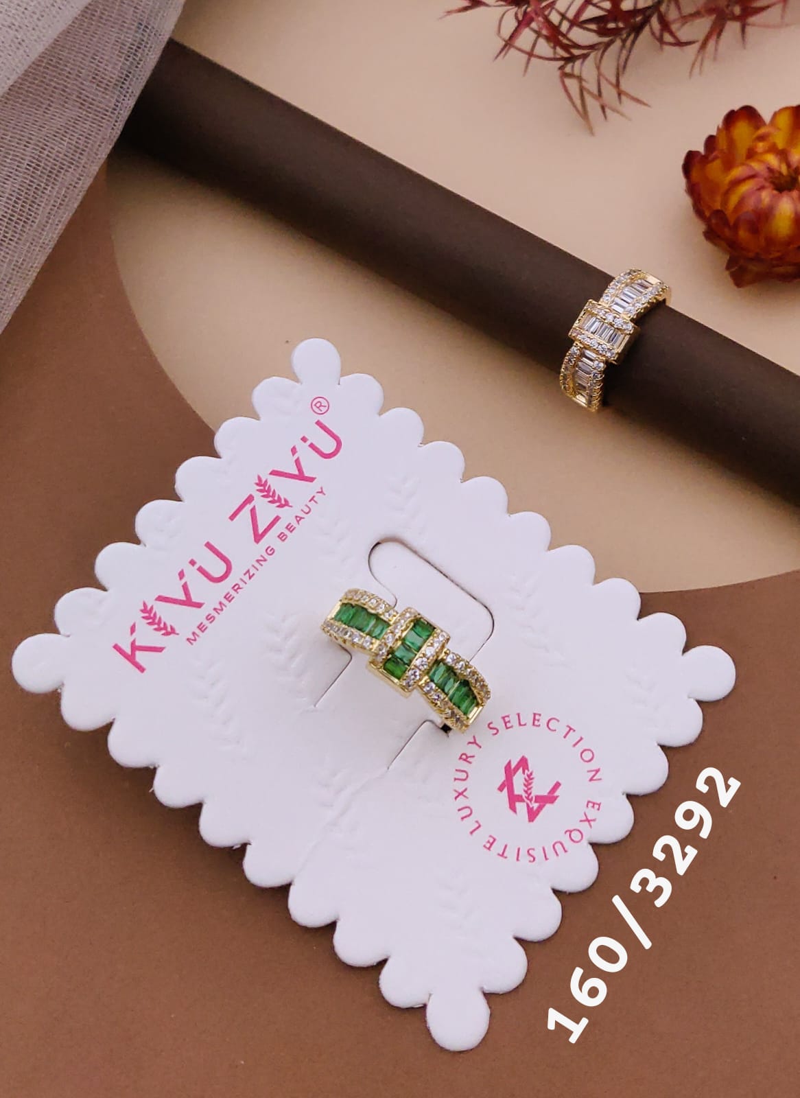 Kiyu ziyu anti tarnished adjustable ring