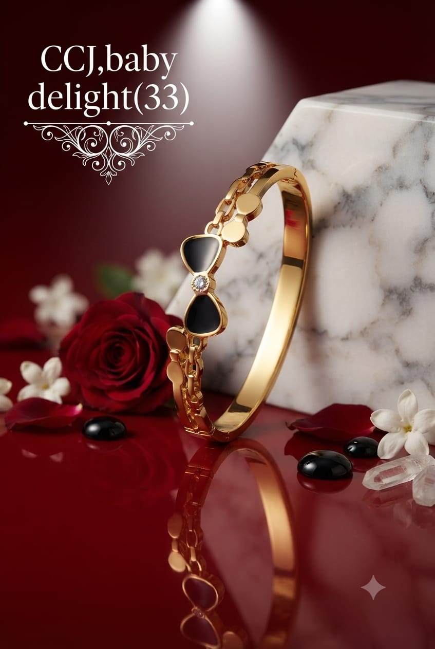Anti Tarnish Bow layered baby size Bracelet