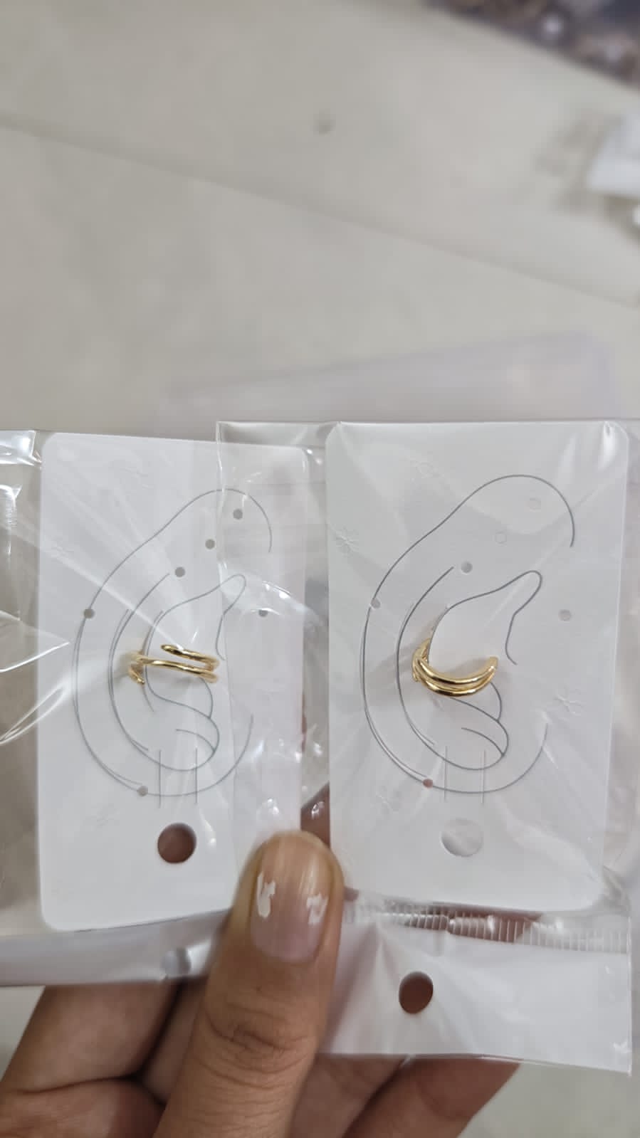 Korean Fashion Set of 2 ear cuff