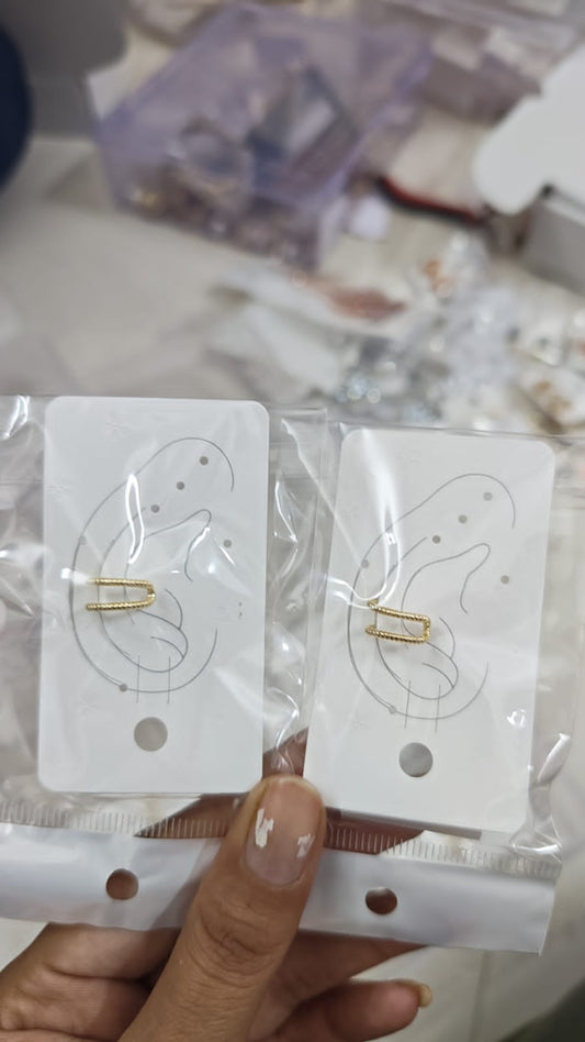Korean Fashion Set of 2 Ear cuff