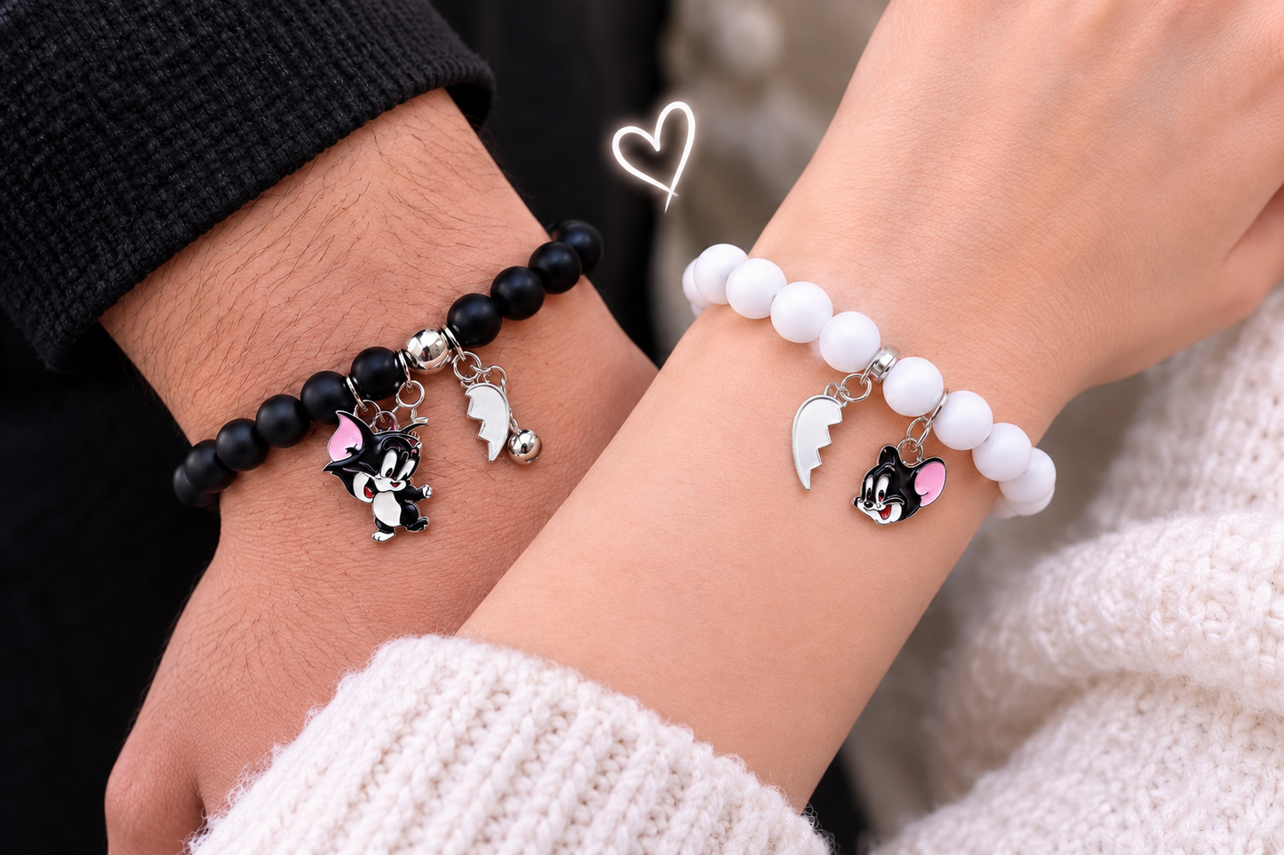 Magnetic friendship belt and couple bracelet