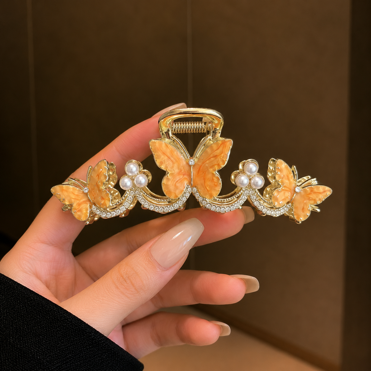 Korean metal hair claw