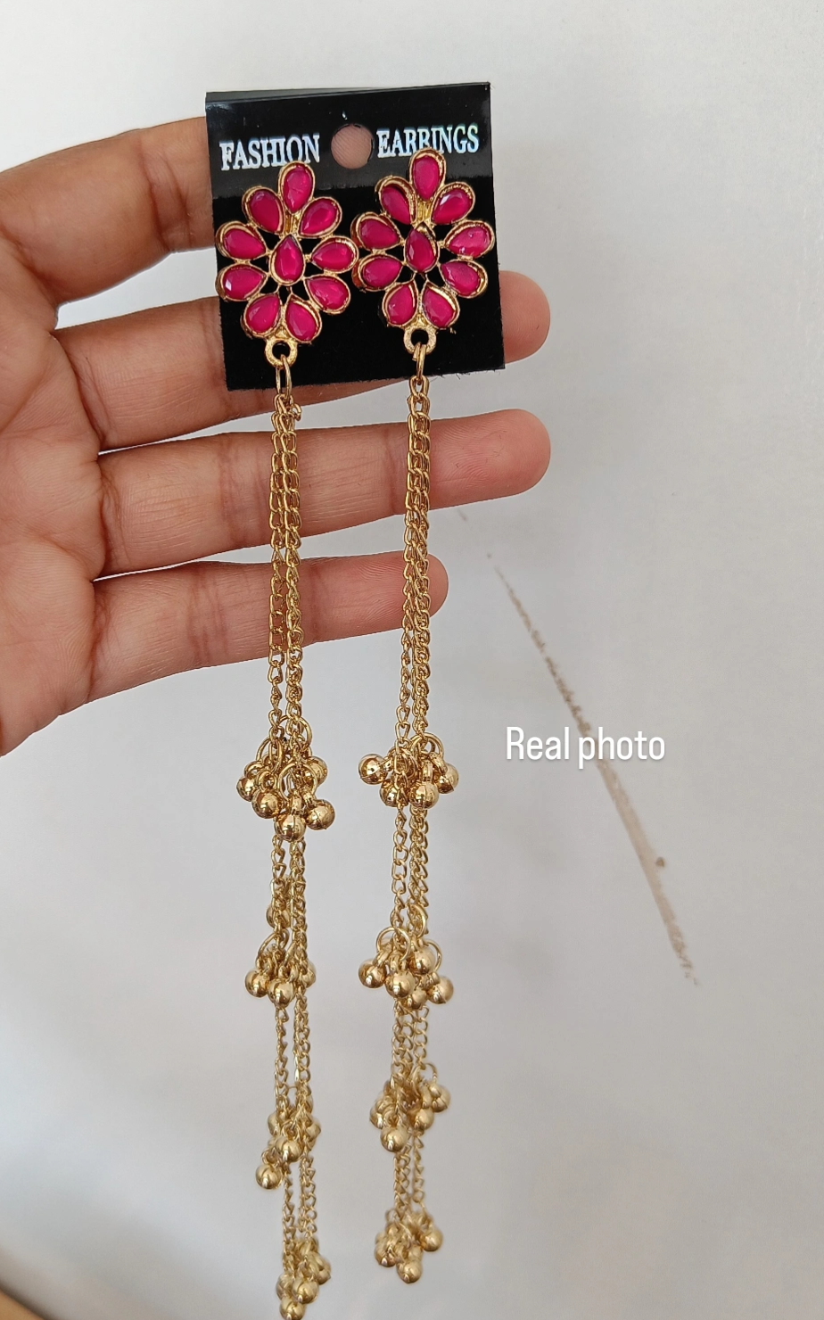 Kashmiri Earrings Long with Ghungroos