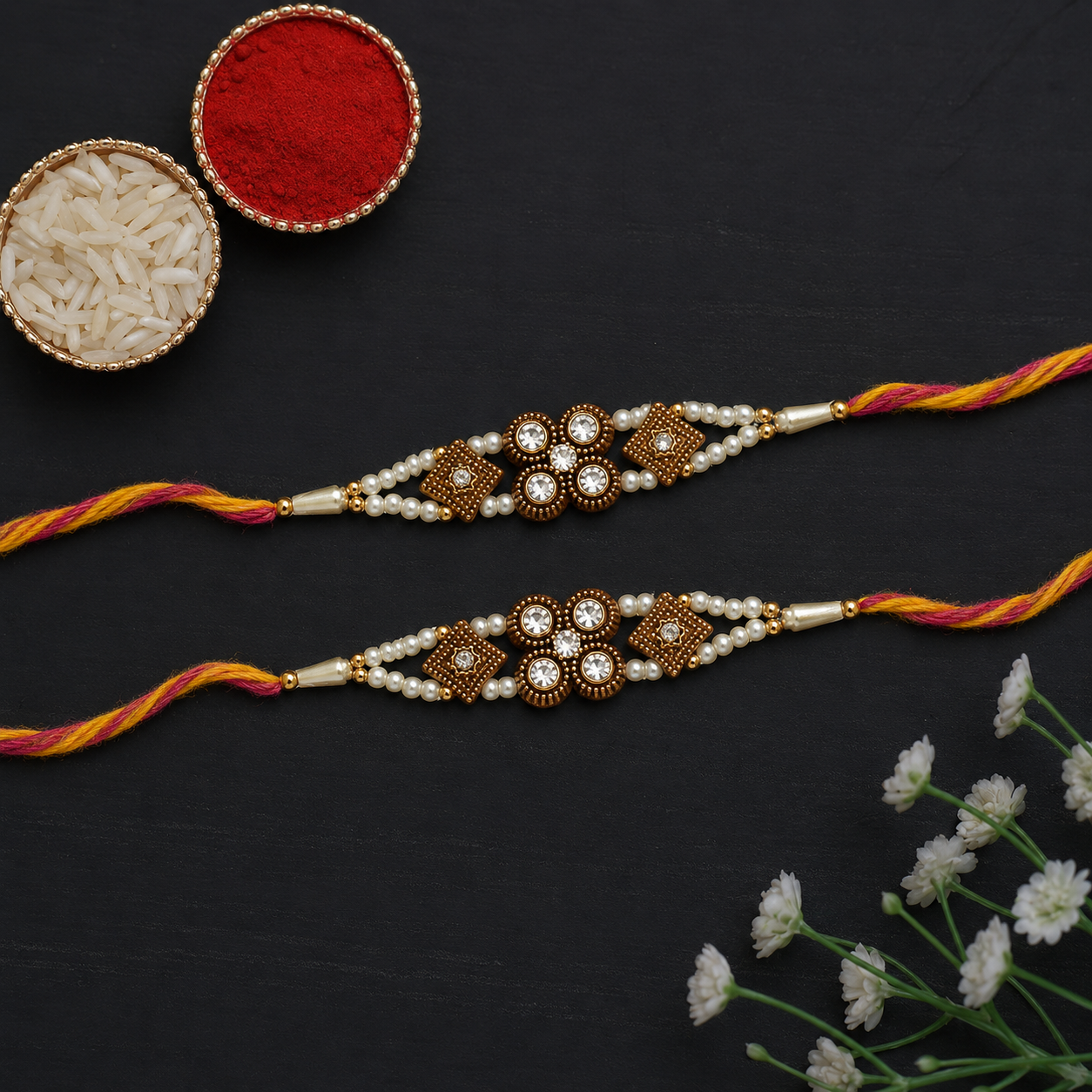 Set of 2 pcs fancy rakhi