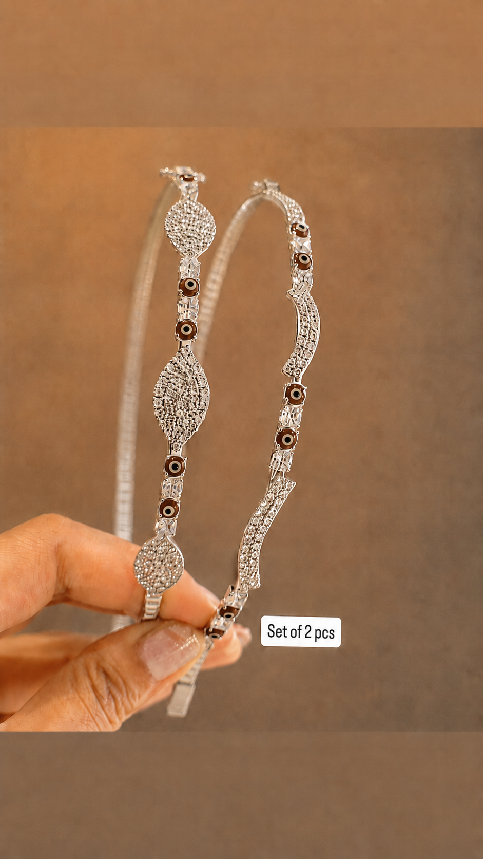 Diamond hairband set of 2 pcs