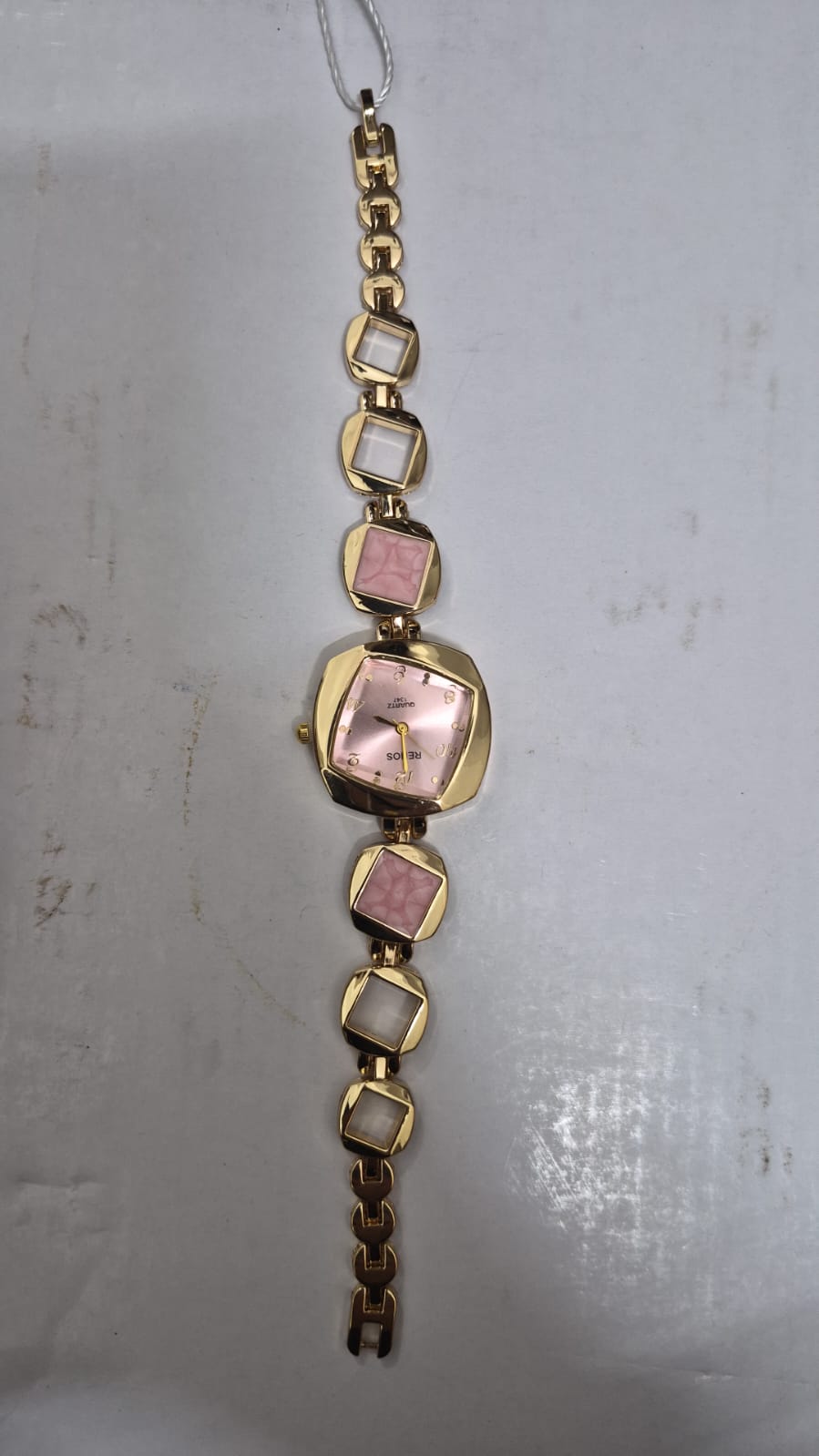 Anti tarnished pink watch