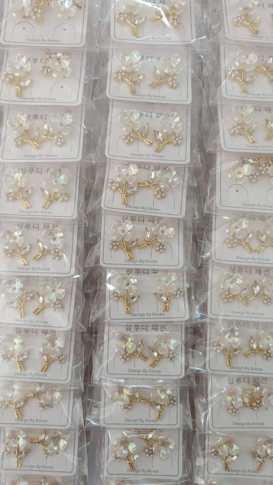 Korean Design Shiny Flower Earring