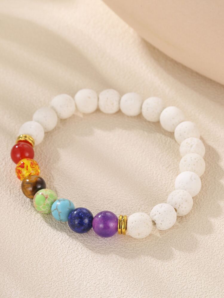 Colorful Beaded elastic Bracelet