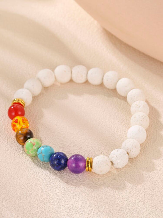 Colorful Beaded elastic Bracelet