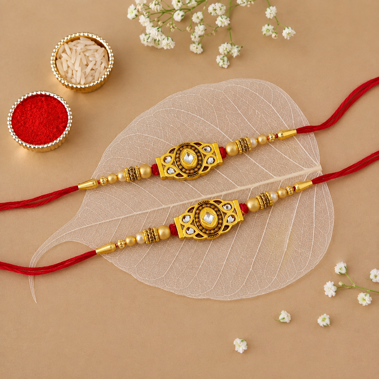 Set of 2 pcs fancy rakhi